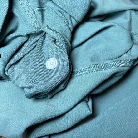 Lululemon High Rise Wunder Under Leggings Women's Size 12 Sage Green 19" Inseam - Picture 5 of 5